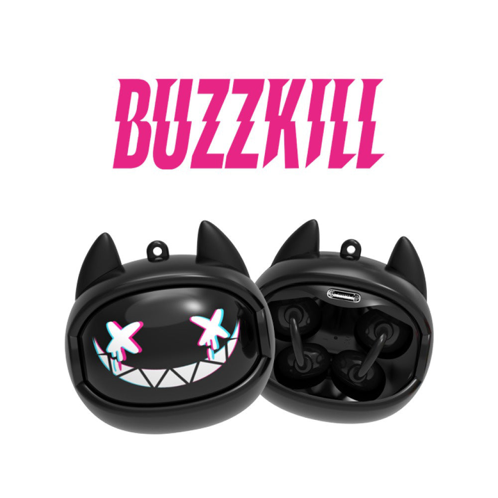 GOAT Earbuds Buzzkill Ασύρματα Bluetooth Ακουστικά Μαύρα