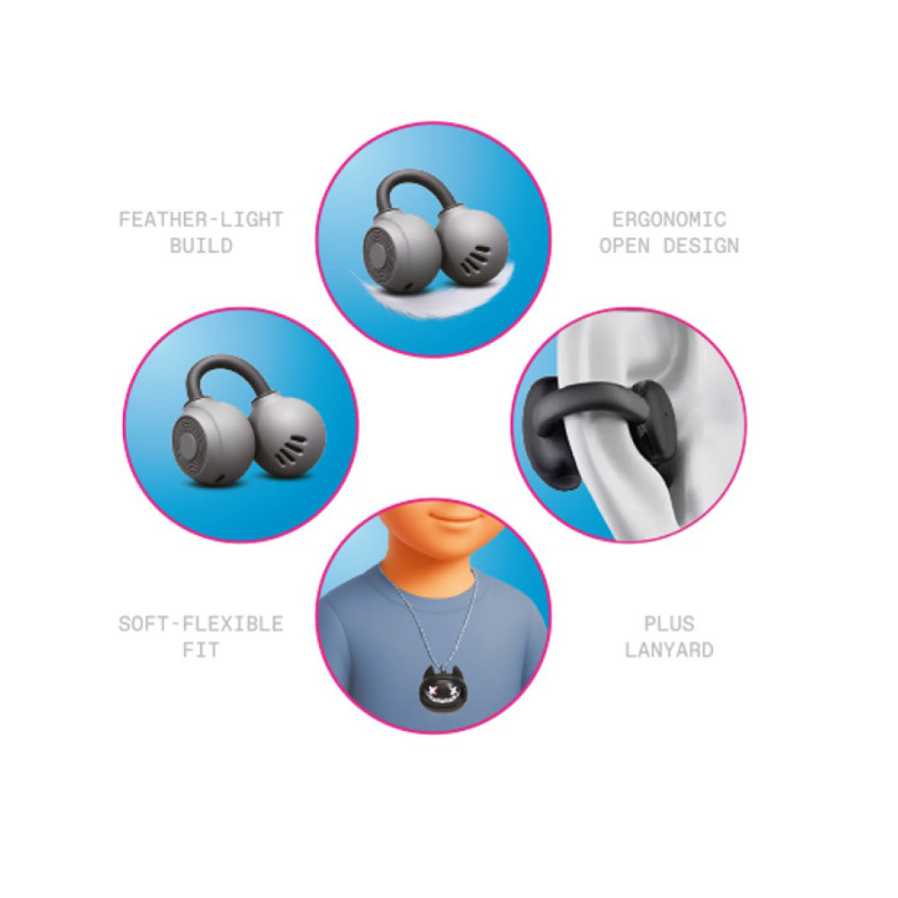 GOAT Earbuds Buzzkill Ασύρματα Bluetooth Ακουστικά Μαύρα