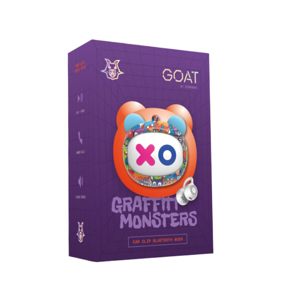 GOAT Earbuds Graffity Monsters Ασύρματα Bluetooth Ακουστικά Πολύχρωμα