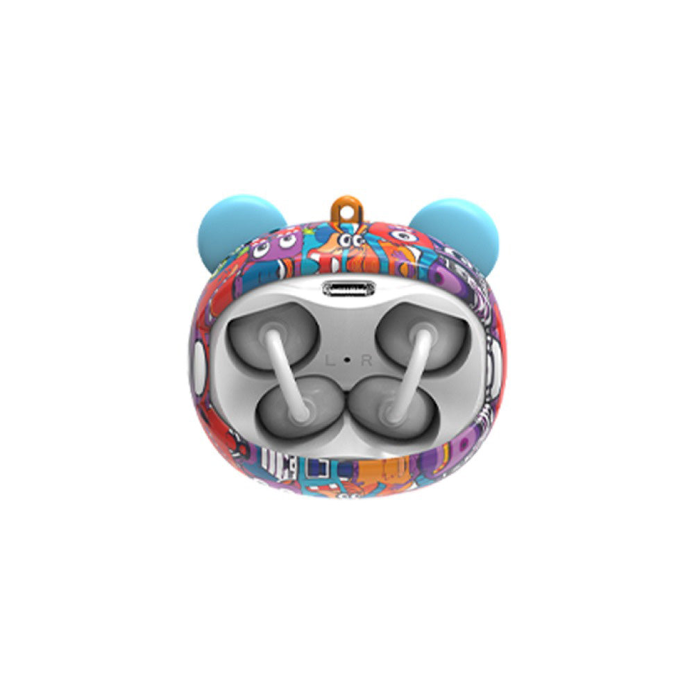 GOAT Earbuds Graffity Monsters Ασύρματα Bluetooth Ακουστικά Πολύχρωμα