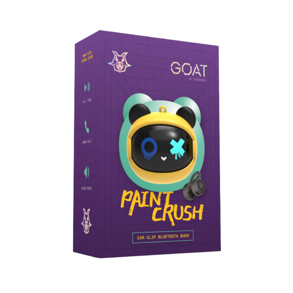 GOAT Earbuds Paintcrush Ασύρματα Bluetooth Ακουστικά Κίτρινα