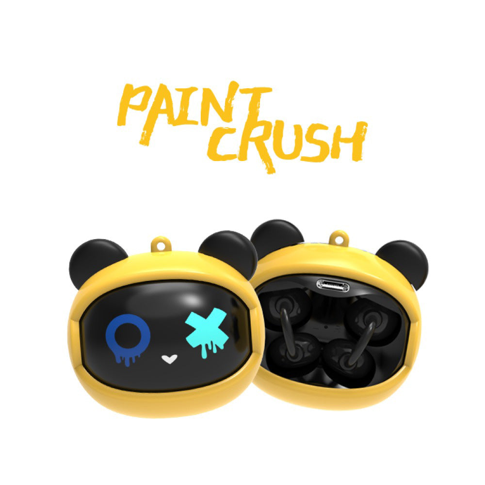 GOAT Earbuds Paintcrush Ασύρματα Bluetooth Ακουστικά Κίτρινα