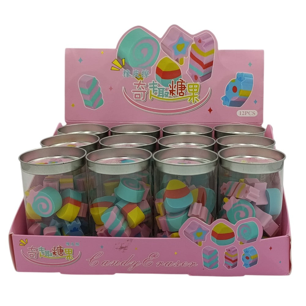 Γόμα Candy 12 Τμχ Σε Κουτάκι