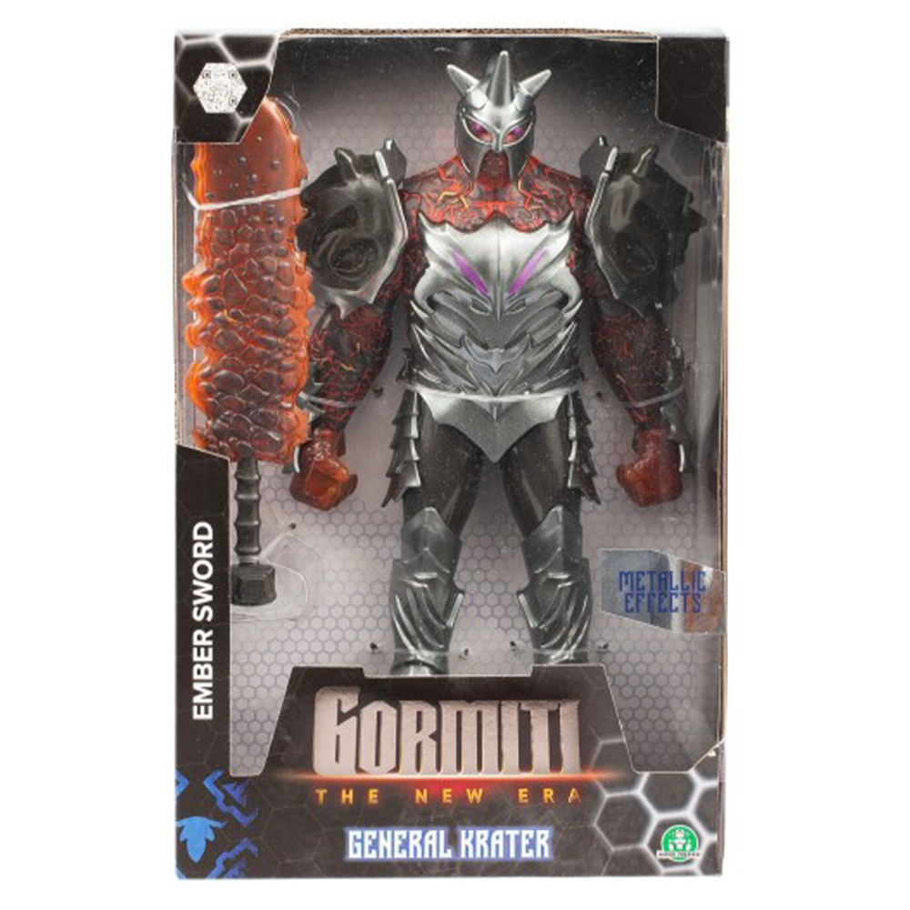 Giochi Preziosi Gormiti The New Era - Φιγούρα Villain General Krater 27 Εκ  Με Αξεσουάρ Μάχης