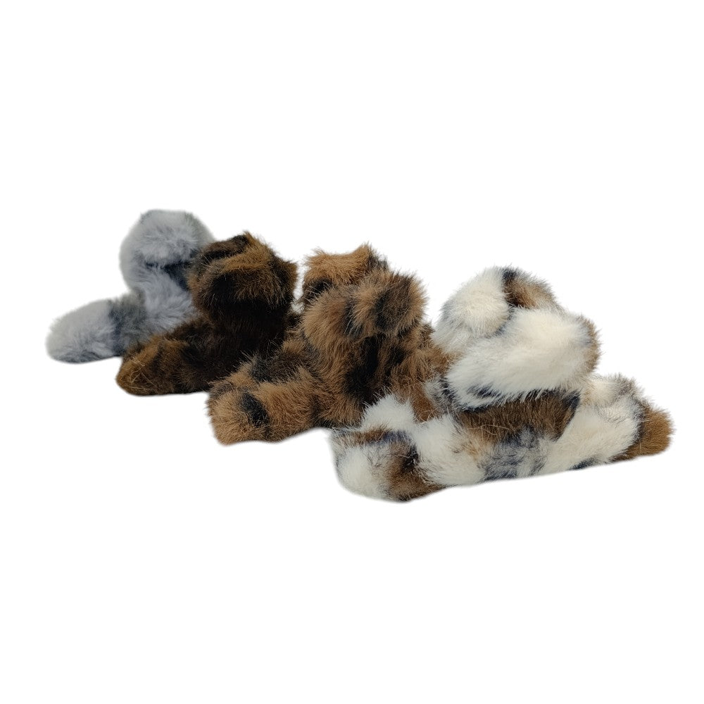 Γούνινο Κλάμερ Animal 13x5 εκ 4 Χρώματα - 1τμχ