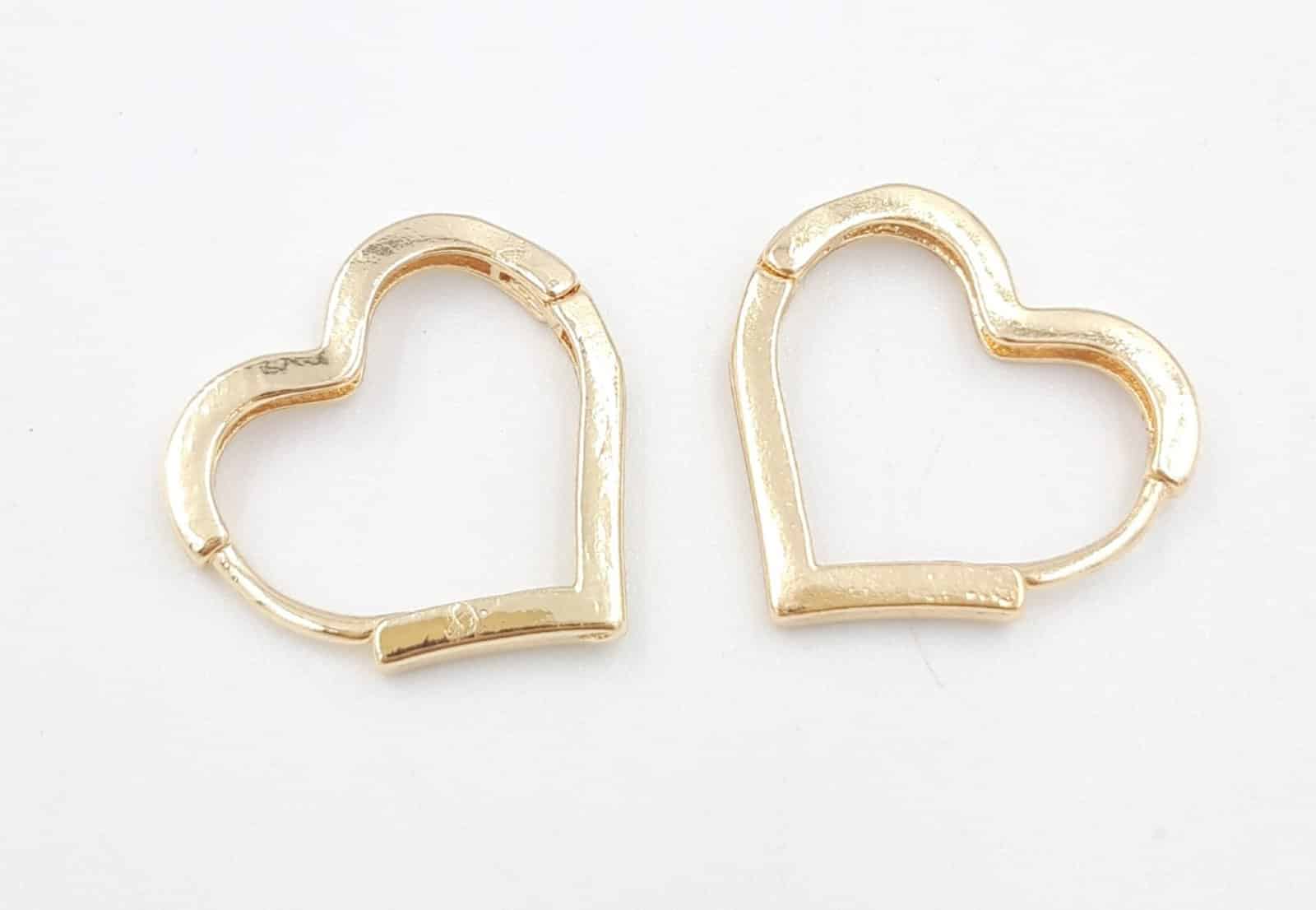 papell.grΣκουλαρικια Ασημενια Καρδουλες Χρυσο- Ασημιpapell.gr