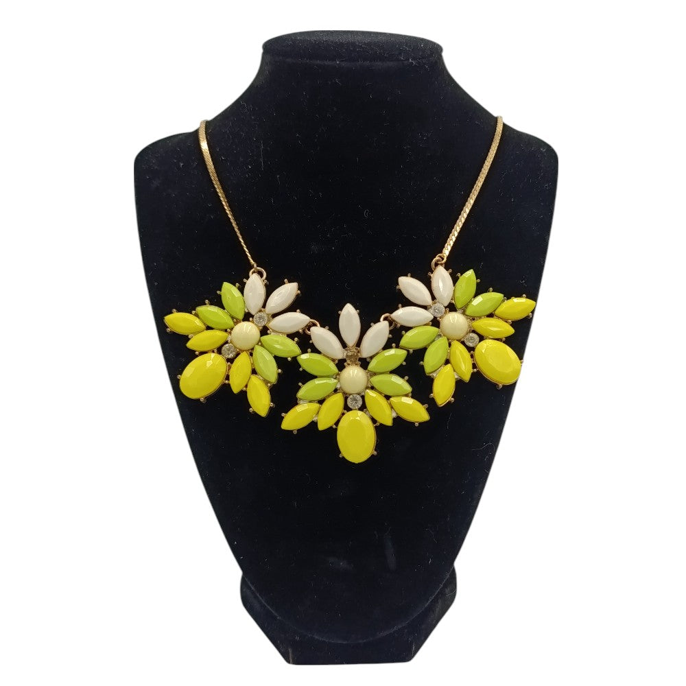 Γυναικείο Κολιέ Flower Με Χρωματιστά Πετράδια