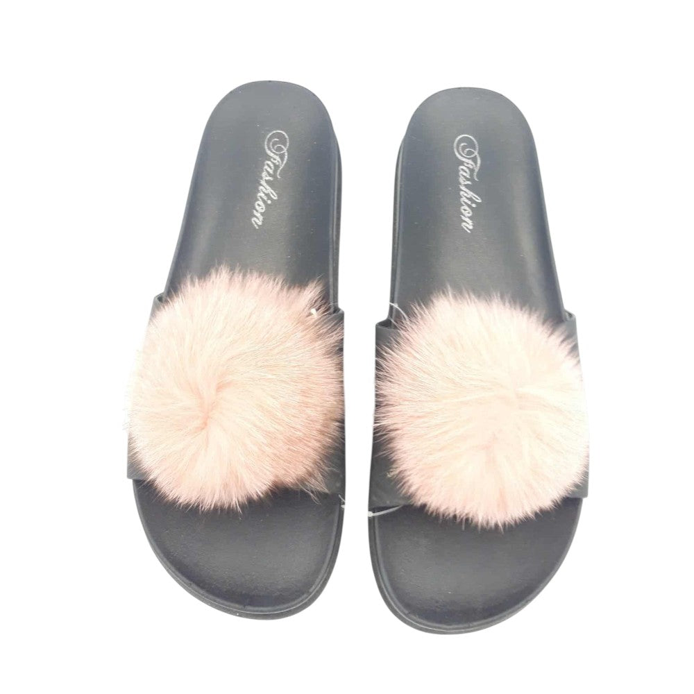 Παντόφλες Γυναικείες Με Φούντα