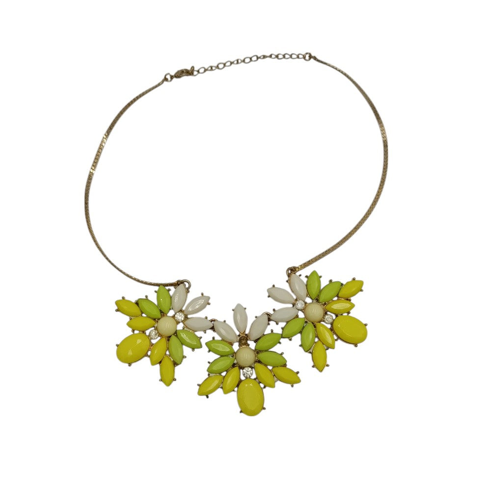 Γυναικείο Κολιέ Flower Με Χρωματιστά Πετράδια