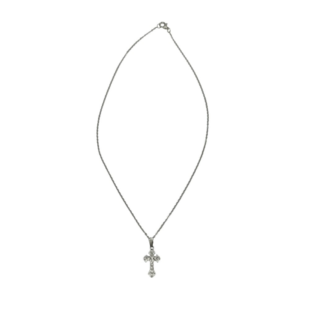 OEMΓυναικείο Κολιέ Ατσάλινο Με Κρεμαστό Σταυρό Ασημίpapell.gr