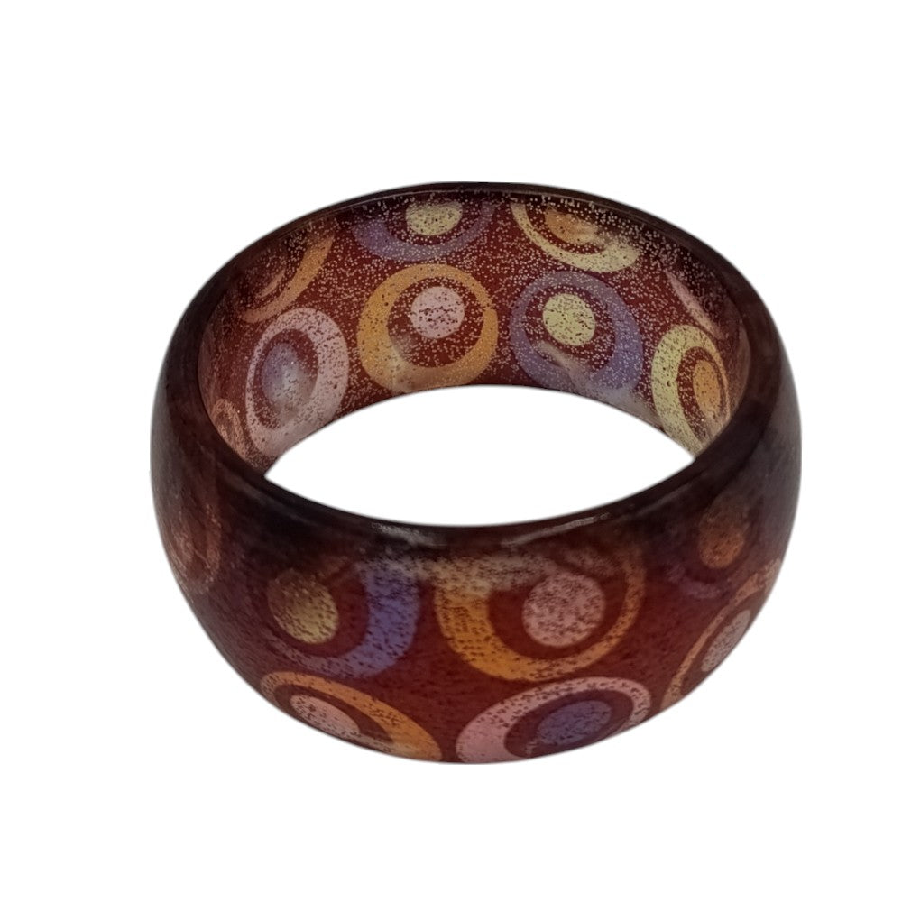 Γυναικείο Βραχιόλι Κοκκάλινο Με Ασύμμετρους Κύκλους