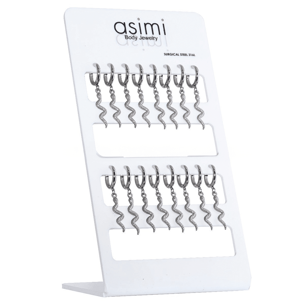 Κρικος Ατσαλι Με Φιδι 316L 2.5X12Mm