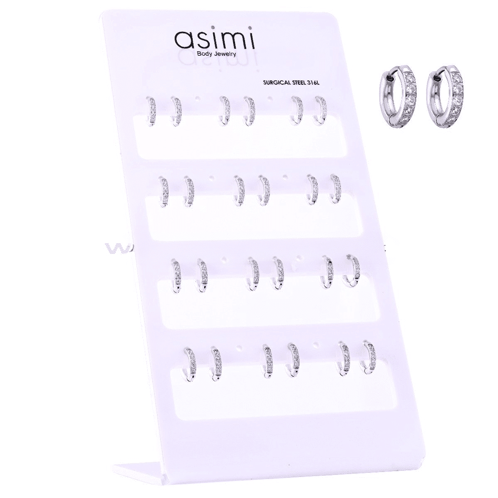 Ατσaλινος Κρiκος Με Πeτρες 2.5X6-8Mm