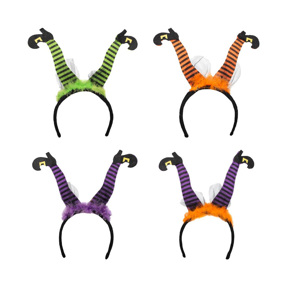 Αποκριάτικη Στέκα Πόδια Μάγισσας 30εκ σε 4 Χρώματα – 1 Τμχ