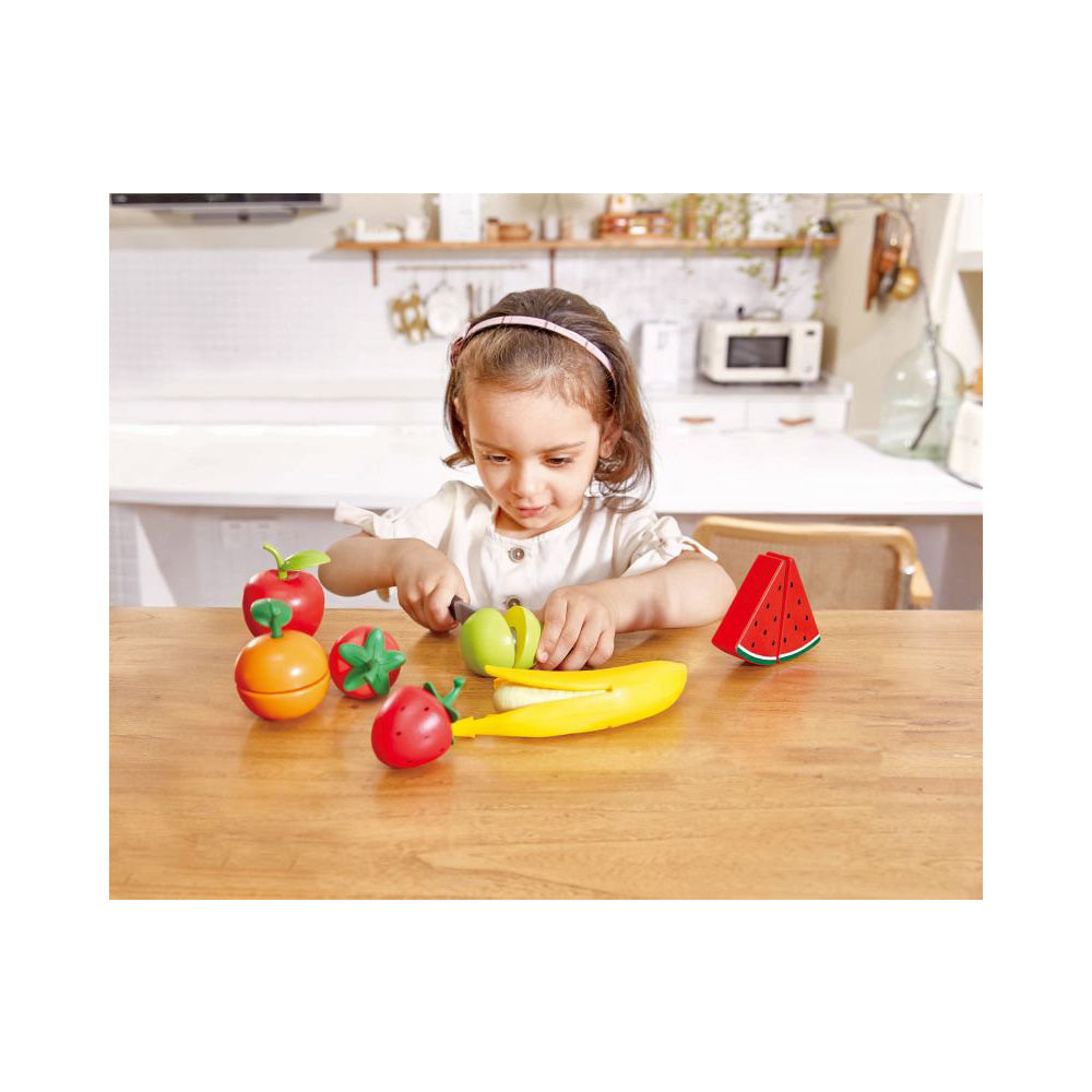 Hape Healthy Fruit Playset Σετ Φρούτων Υγιεινής Διατροφής 9 Τμχ