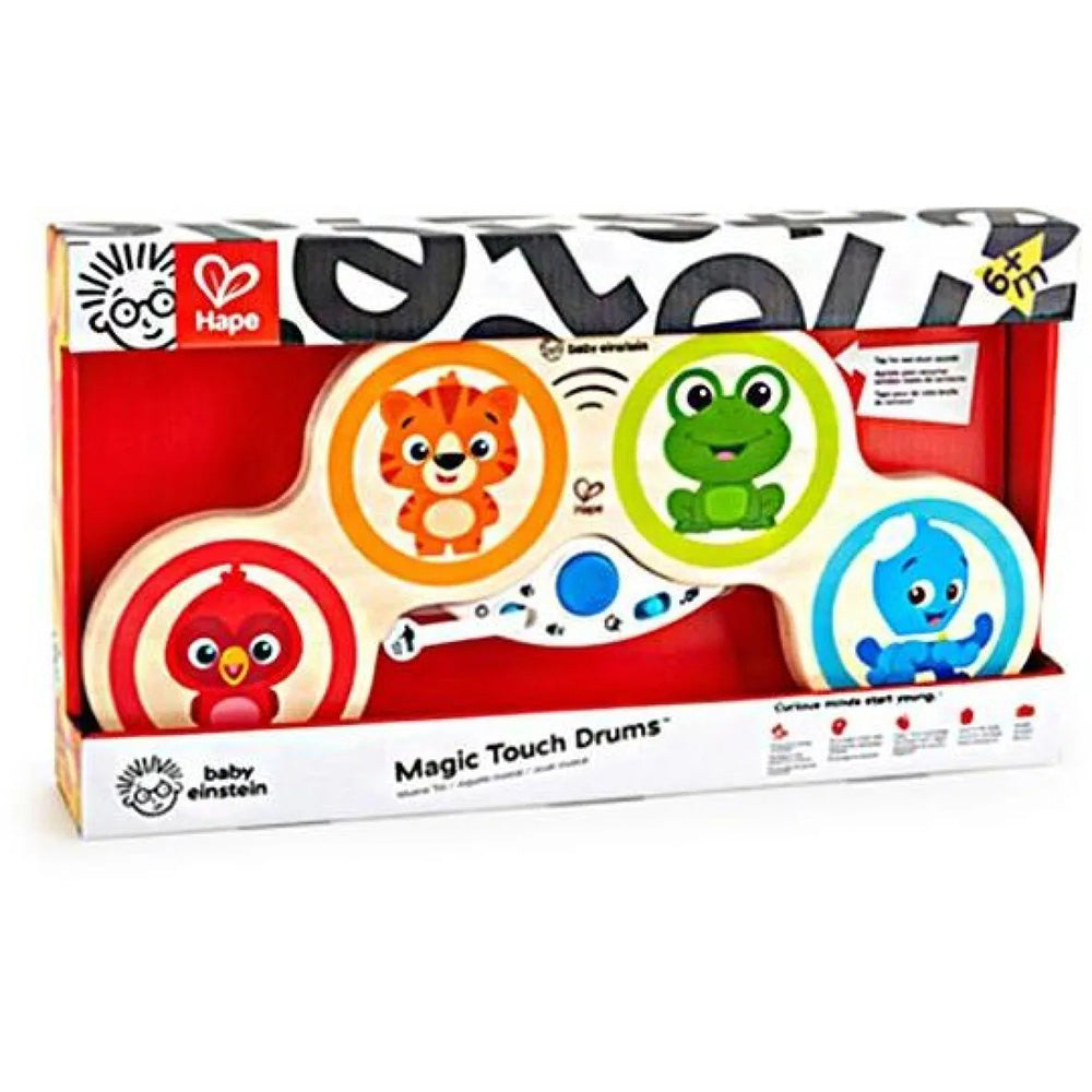 Hape Kids II Ξύλινο Magic Touch Drums 38,1X20,32X4,45εκ