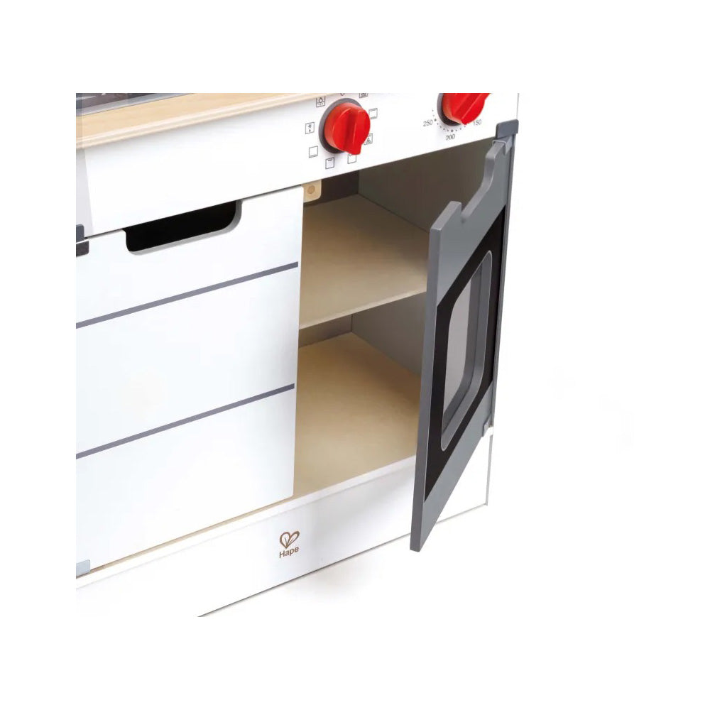 Hape Playfully Delicious Ξύλινη Κουζίνα Super Serve 62X17X43εκ