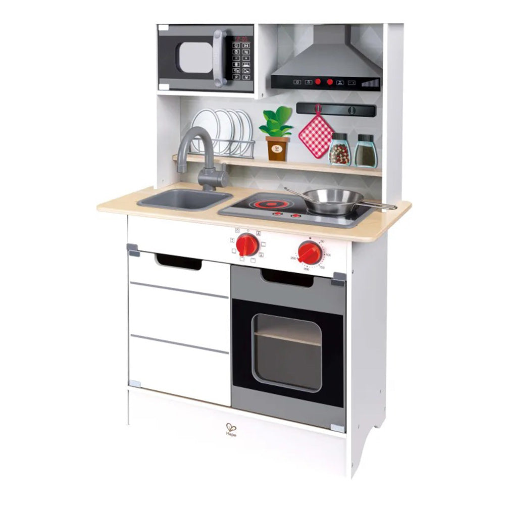 Hape Playfully Delicious Ξύλινη Κουζίνα Super Serve 62X17X43εκ