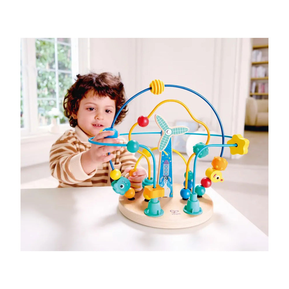 Hape Totally Amazing Ξύλινος Λαβύρινθος Με Μπίλιες Διάστημα 