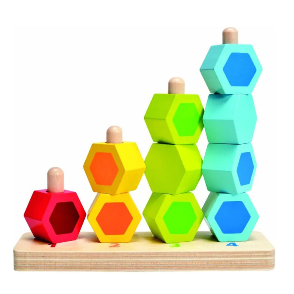 Hape Early Explorer Ξύλινο Counting Stacker 