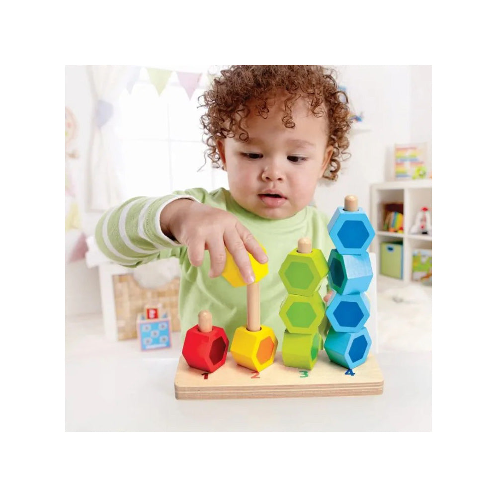 Hape Early Explorer Ξύλινο Counting Stacker 