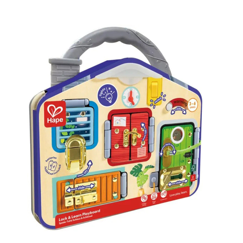 Hape Early Explorer Ξύλινο Lock & Learn Playboard