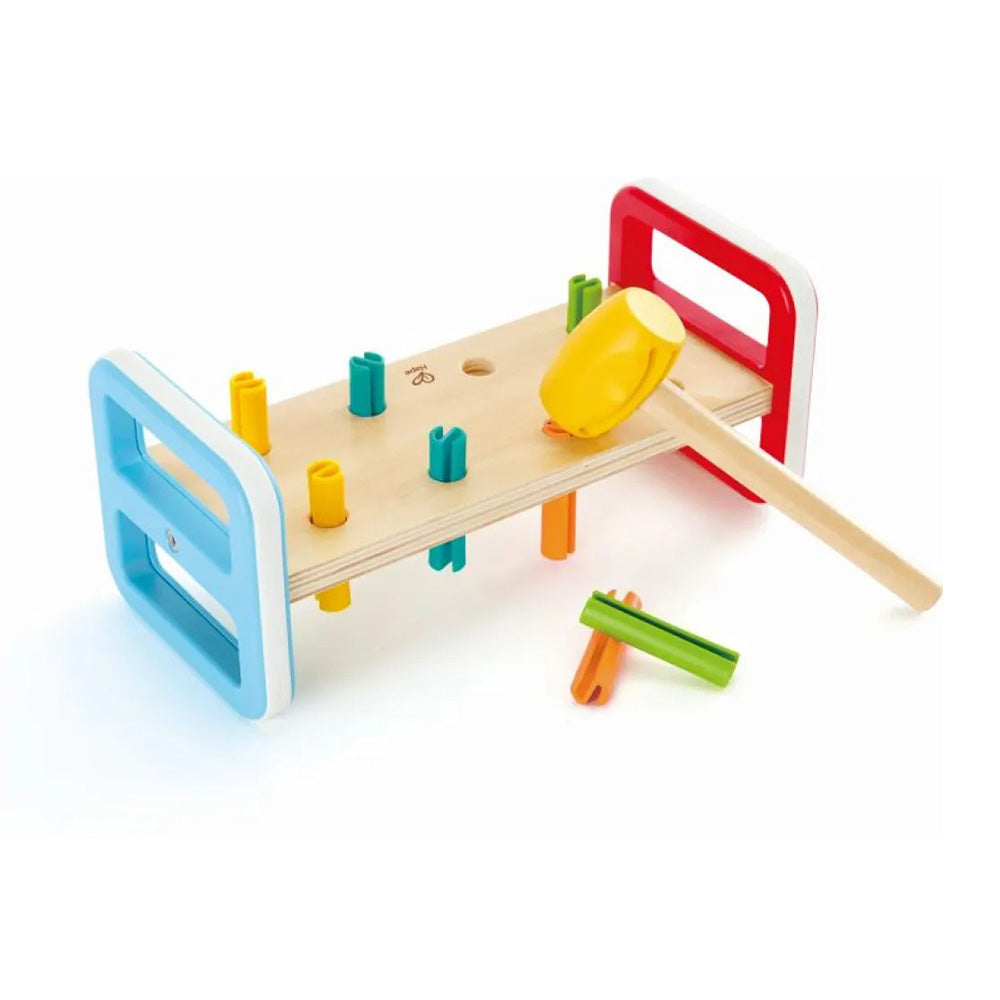 Hape Early Explorer Ξύλινο Σετ Σφηνώματα Rainbow Pounder 