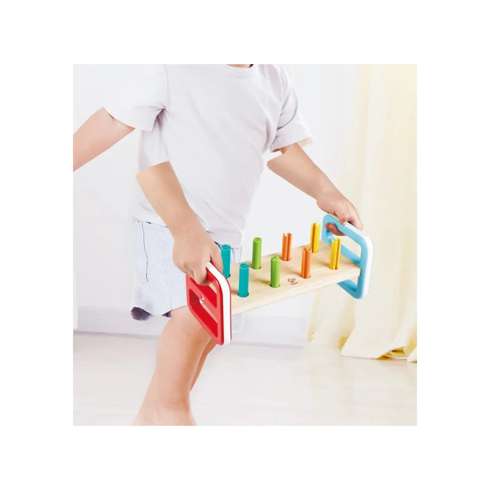 Hape Early Explorer Ξύλινο Σετ Σφηνώματα Rainbow Pounder 