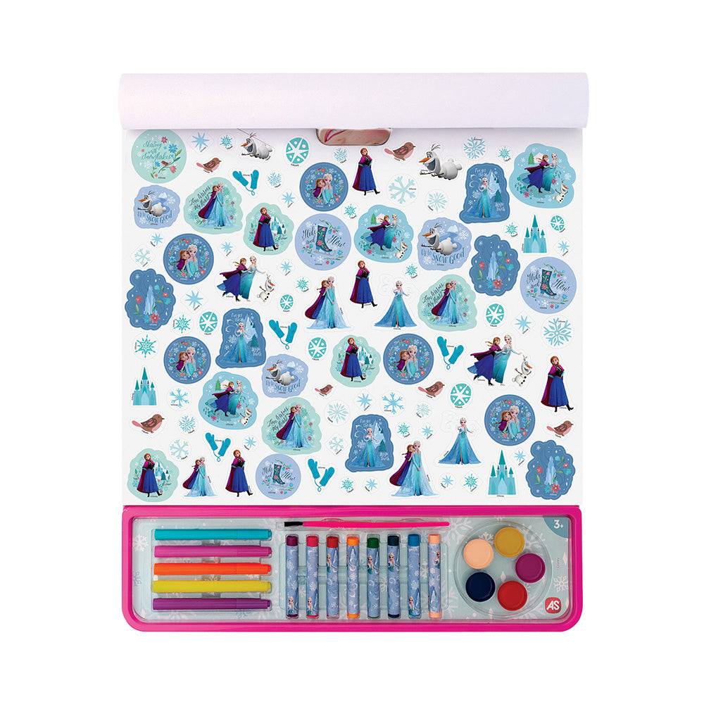 Happi Hobbi Giga Block Σετ Ζωγραφικής Disney Frozen 5 σε 1 για 3+ Χρονών