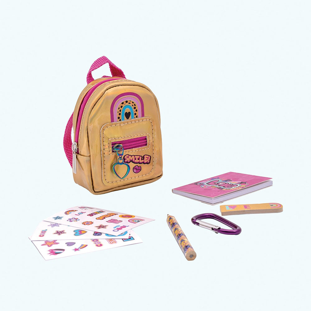 Happi Hobbi Teeni Mini Backpacks με Αξεσουάρ Γραφικής Ύλης 5+ Ετών 6 Σχέδια - 1 Τμχ