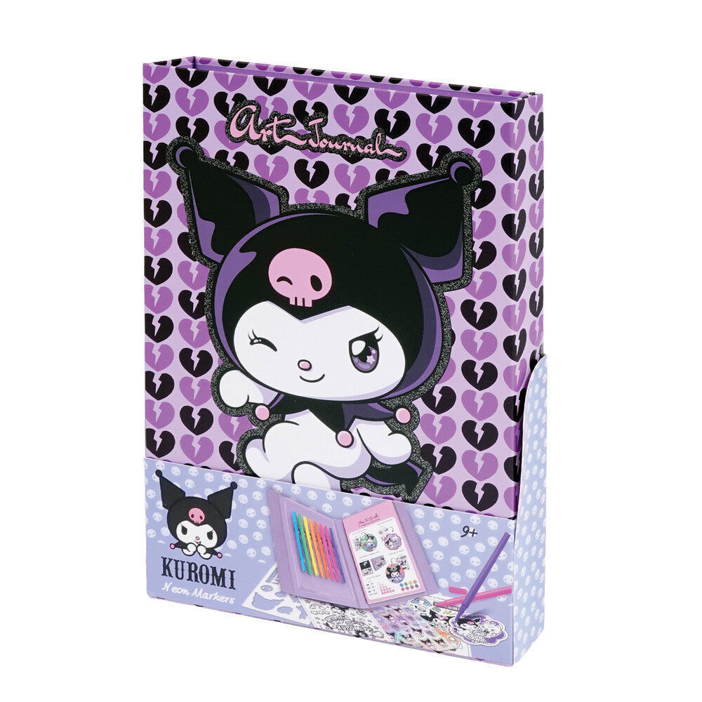 HappiHobbi Art Journal Neon Μαρκαδόροι Kuromi Για 9+ Ετών – εικόνα προϊόντος 4