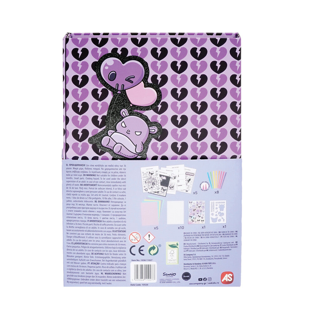 HappiHobbi Art Journal Neon Μαρκαδόροι Kuromi Για 9+ Ετών – εικόνα προϊόντος 5