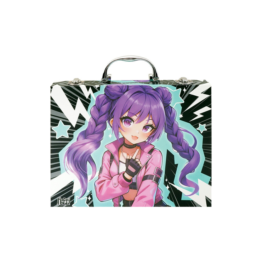 HappiHobbi Κασετίνα Ζωγραφικής Deluxe 50 Αξεσουάρ Manga Για 9+ Ετών – εικόνα προϊόντος 3