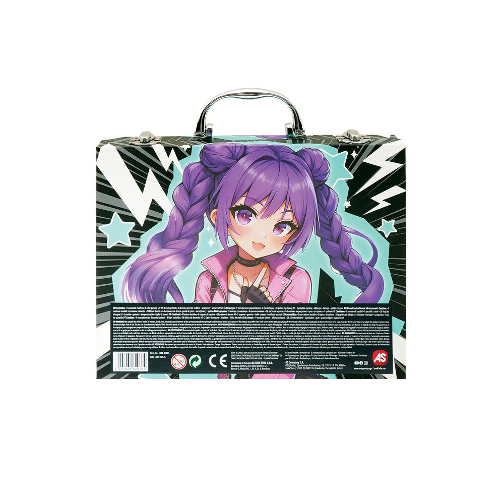 HappiHobbi Κασετίνα Ζωγραφικής Deluxe 50 Αξεσουάρ Manga Για 9+ Ετών – εικόνα προϊόντος 5