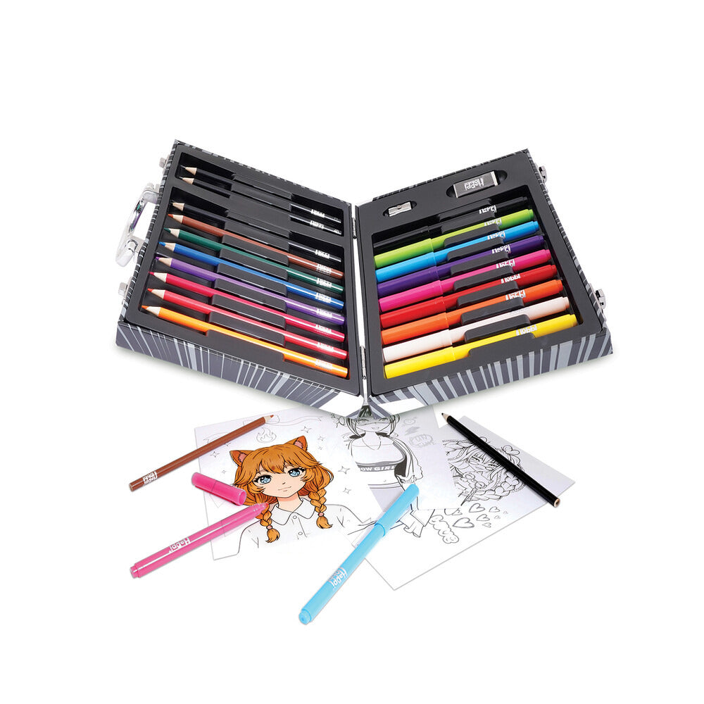 HappiHobbi Κασετίνα Ζωγραφικής Deluxe 50 Αξεσουάρ Manga Για 9+ Ετών – εικόνα προϊόντος 6