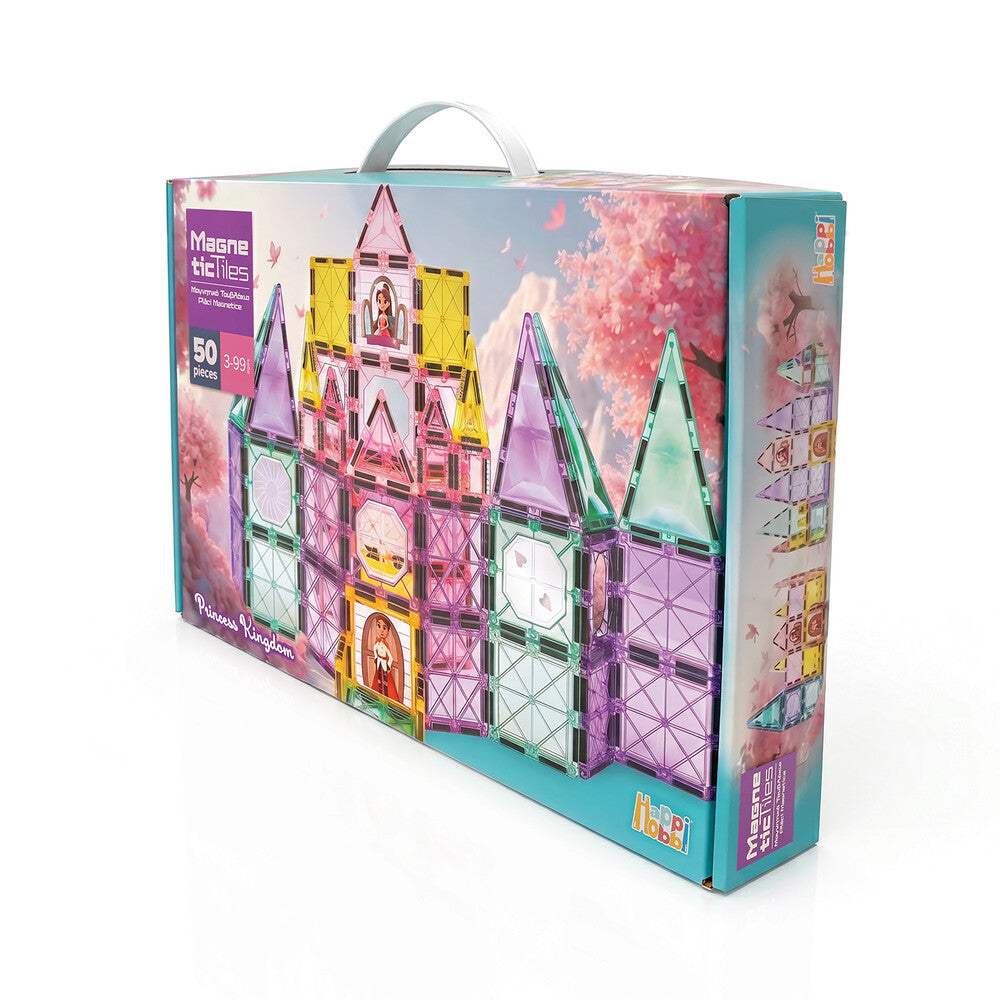 HappiHobbi Μαγνητικά Τουβλάκια Princess Kingdom 50 τμχ Για 3+ Ετών – εικόνα προϊόντος 3