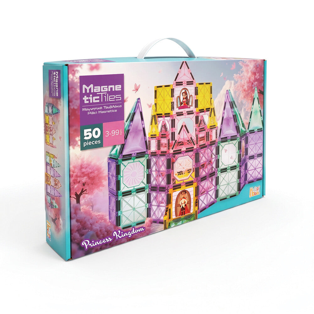 HappiHobbi Μαγνητικά Τουβλάκια Princess Kingdom 50 τμχ Για 3+ Ετών – εικόνα προϊόντος 4