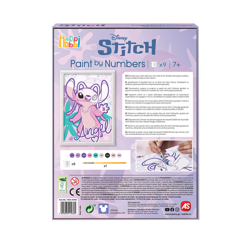 HappiHobbi Paint By Numbers Angel Για 7+Ετών – εικόνα προϊόντος 3