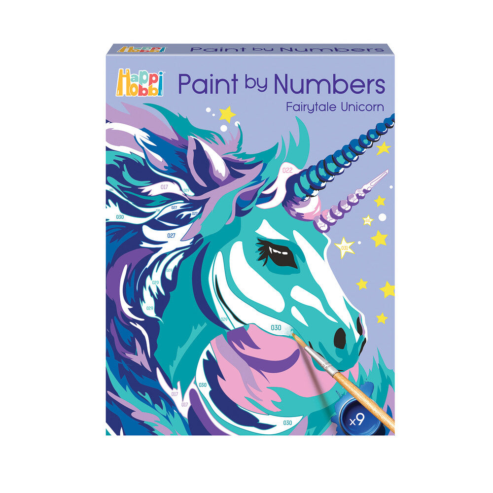 HappiHobbi Paint By Numbers Fairytale Unicorn Για 7+ Ετών – εικόνα προϊόντος 2