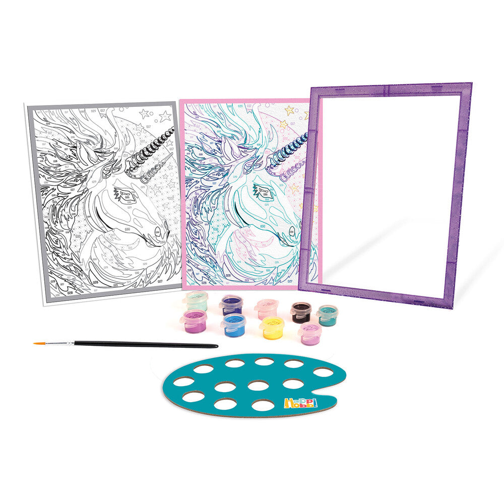 HappiHobbi Paint By Numbers Fairytale Unicorn Για 7+ Ετών – εικόνα προϊόντος 4