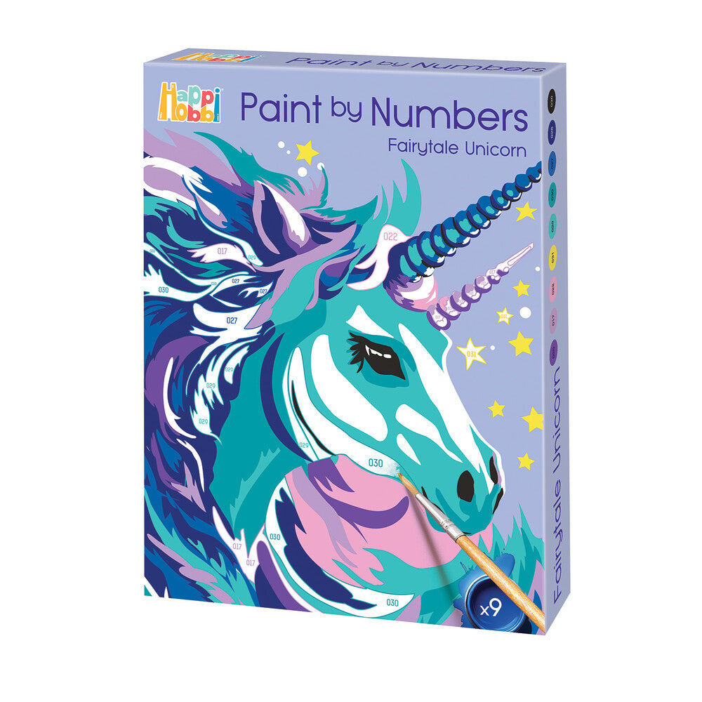 HappiHobbi Paint By Numbers Fairytale Unicorn Για 7+ Ετών – εικόνα προϊόντος 5