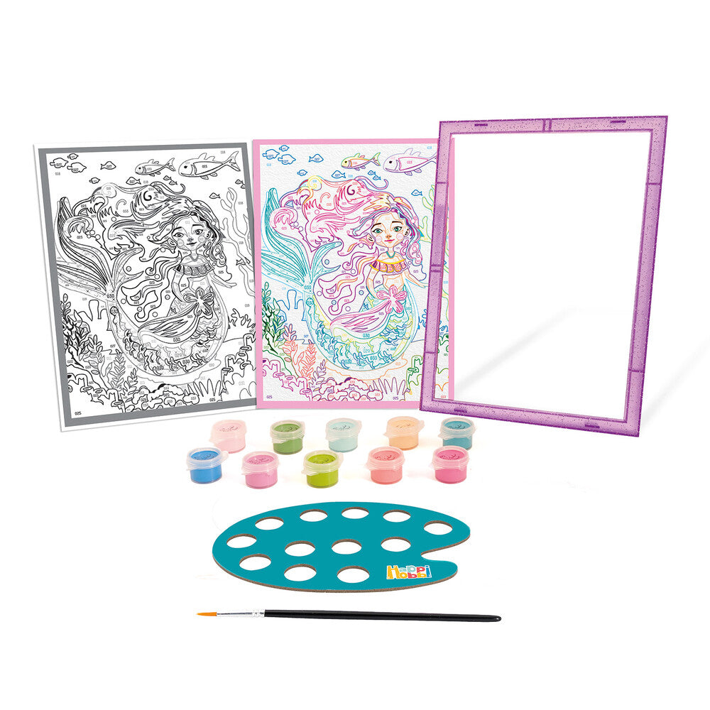 HappiHobbi Paint By Numbers Mythical Mermaid Για 7+ Ετών – εικόνα προϊόντος 2