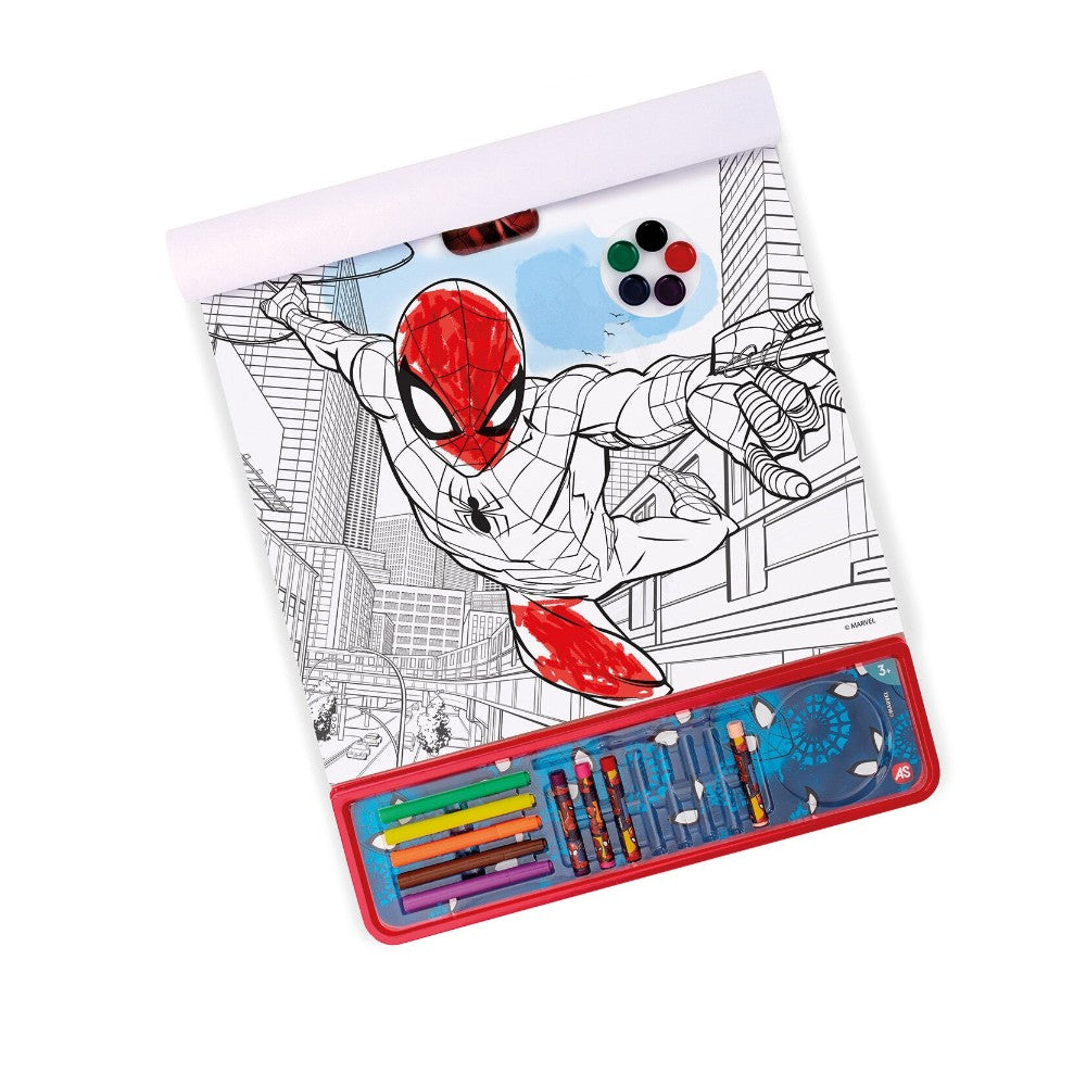 Happi Hobbi Giga Block Σετ Ζωγραφικής Marvel Spiderman 5 Σε 1 Για 3+ Χρονών