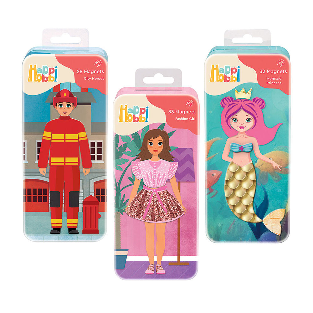 AS CompanyAS Happi Hobbi Magnet Tins City Heroes - Fashion Girl - Mermaid Princess Εκπαιδευτικοί Χάρτινοι Μαγνήτεςpapell.gr