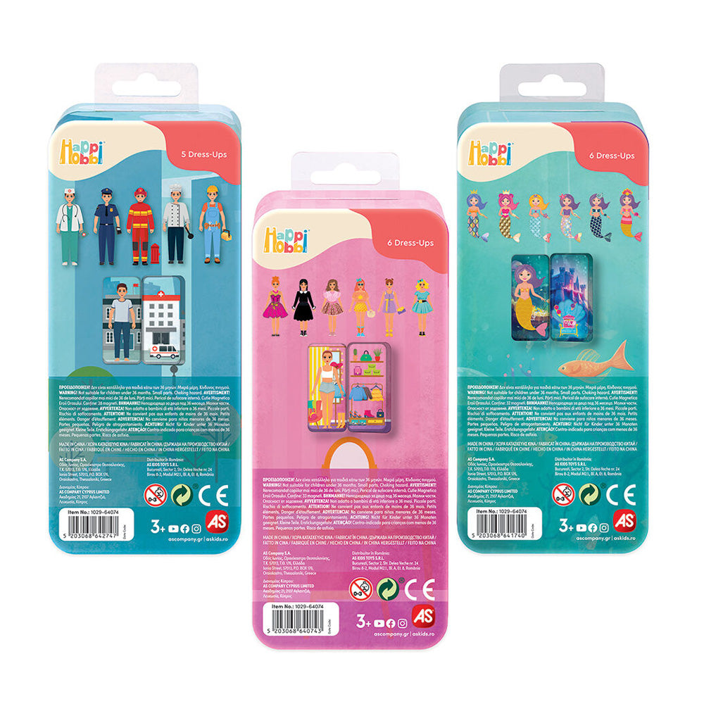 AS CompanyAS Happi Hobbi Magnet Tins City Heroes - Fashion Girl - Mermaid Princess Εκπαιδευτικοί Χάρτινοι Μαγνήτεςpapell.gr
