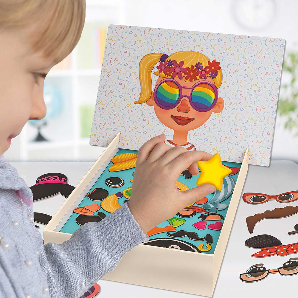 HappiHobbi Αστεία Πρόσωπα 55 Εκπαιδευτικοί Χάρτινοι Μαγνήτες Για 3+ Χρονών