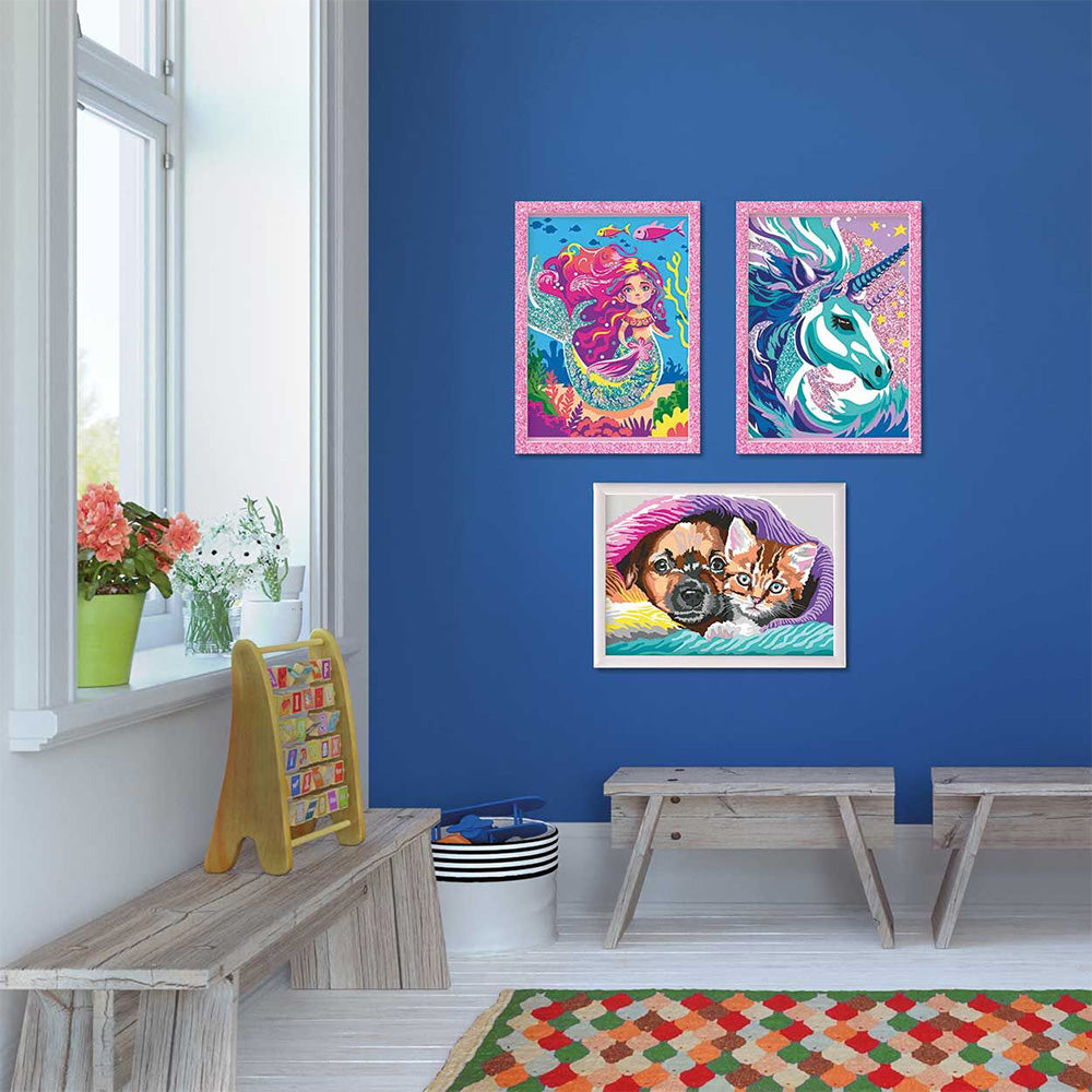 HappiHobbi Paint & Frame Paint by Numbers Mythical Mermaid Για Ηλικίες 8+ Χρονών