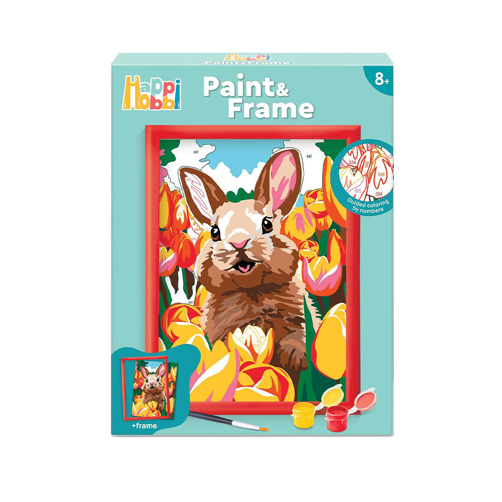 AS CompanyAS Happi Hobbi Paint & Frame Paint by Numbers Cheerful Bunny Για Ηλικίες 8+ Χρονώνpapell.gr