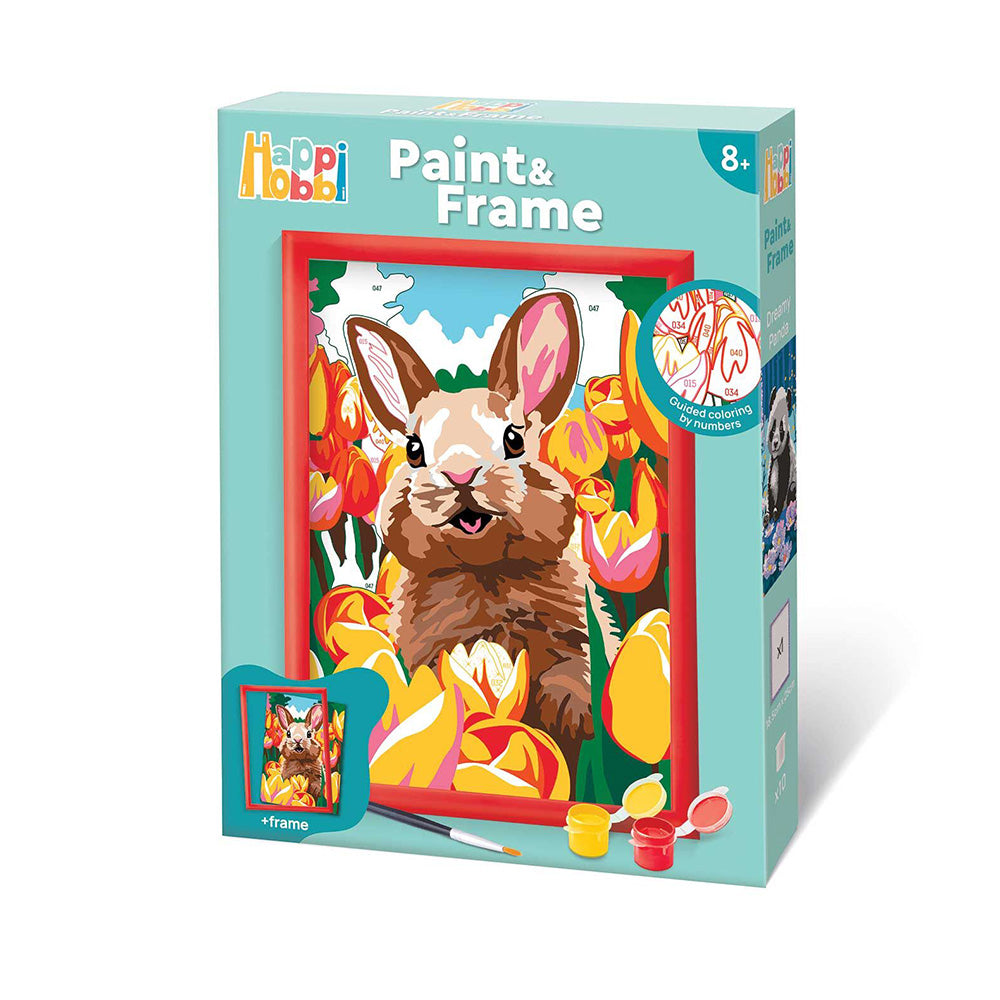 AS CompanyAS Happi Hobbi Paint & Frame Paint by Numbers Cheerful Bunny Για Ηλικίες 8+ Χρονώνpapell.gr