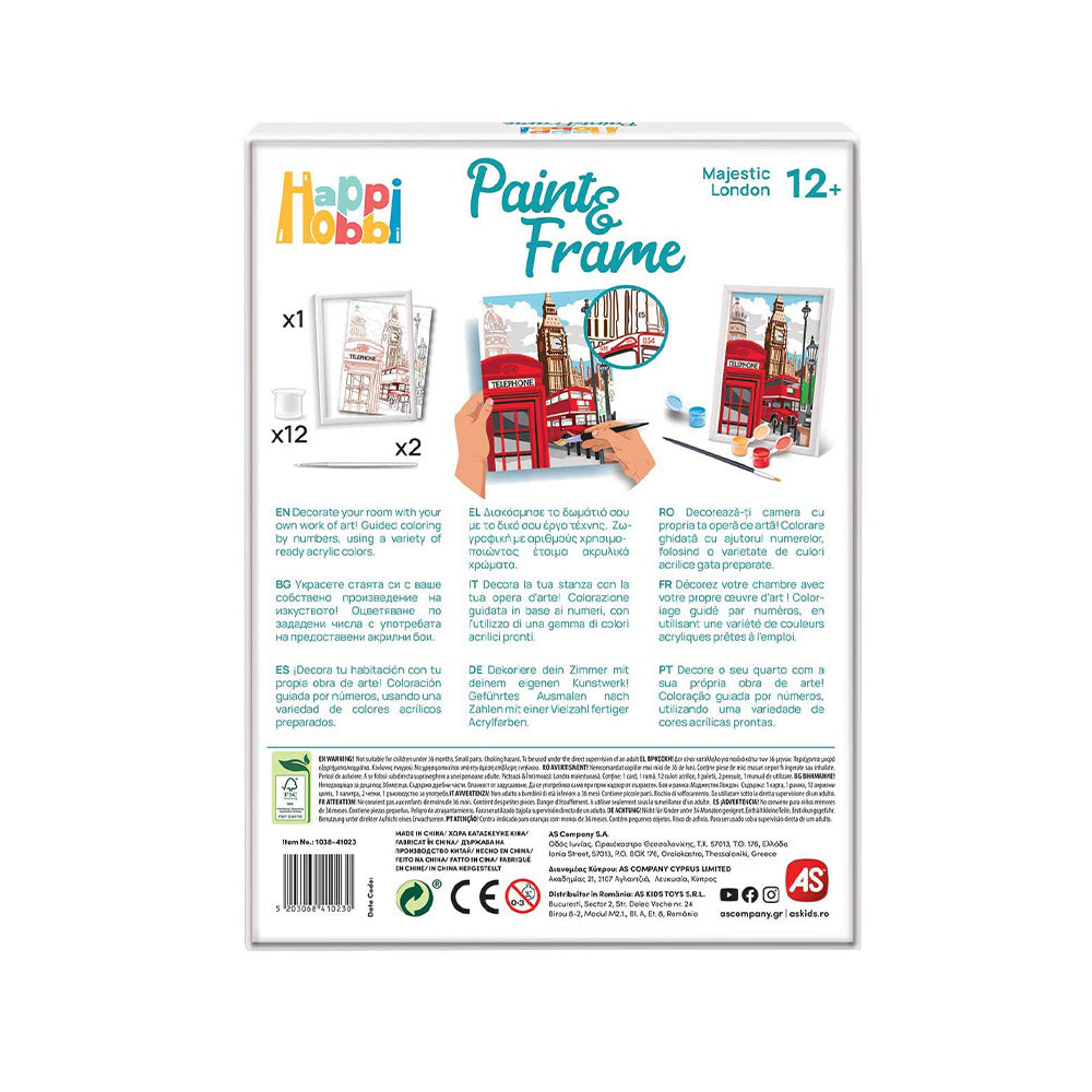 AS CompanyAS HappiHobbi Paint & Frame Paint by Numbers Majestic Londonpapell.gr